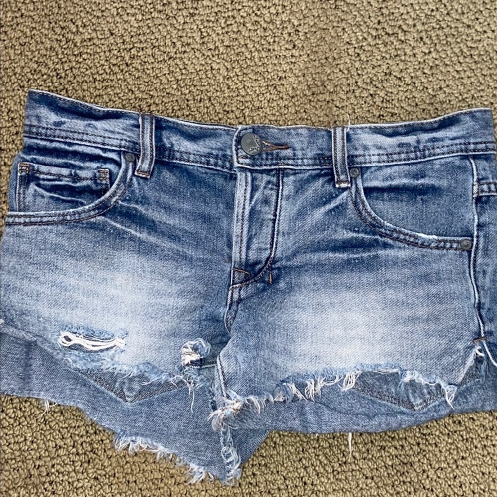 Blue jean shorts